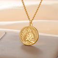Lucktune Virgin Mary Round Pendant — Swuffy