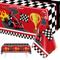 Racing Car Birthday Checkered Tablecloth — Swuffy