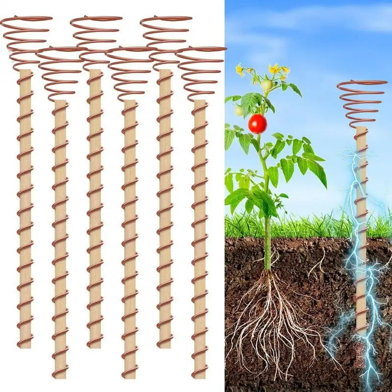 Electroculture Plant Stakes Garden Coppers — Swuffy