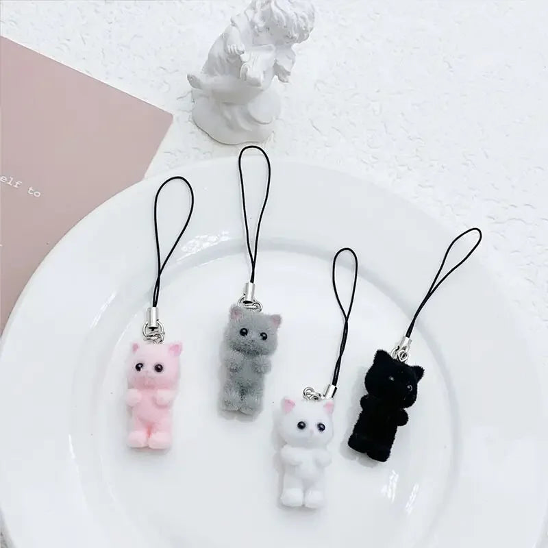 Plush Resin Cat Pendant Keychain — Swuffy