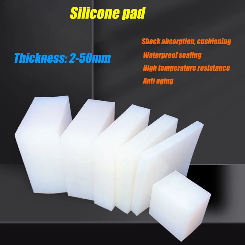 Nuvora High Elasticity White Silicone Rubber Block Noise — Nuvora