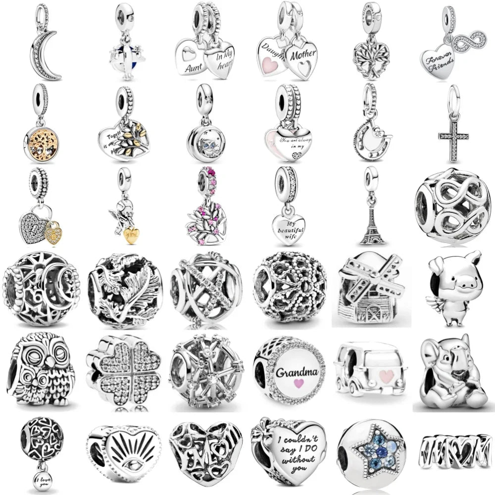 Silver Heart Shaped Car Bead — Swuffy