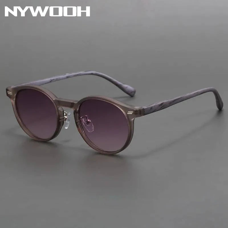 Vintage Sunglasses Dull Polish Round — Swuffy