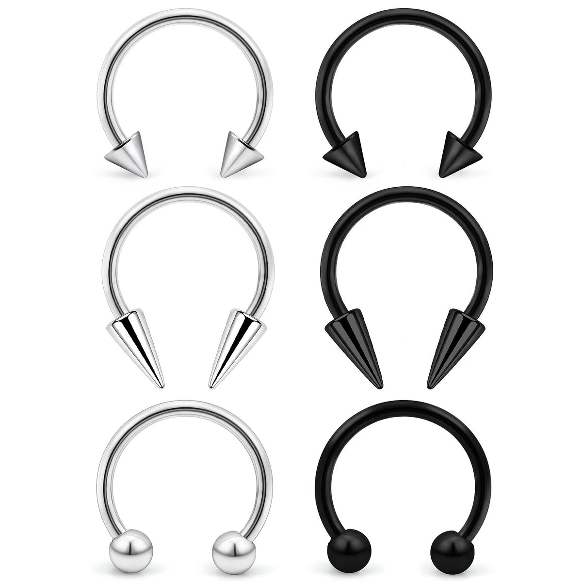 Septum Rings Surgical Steel Long — Swuffy