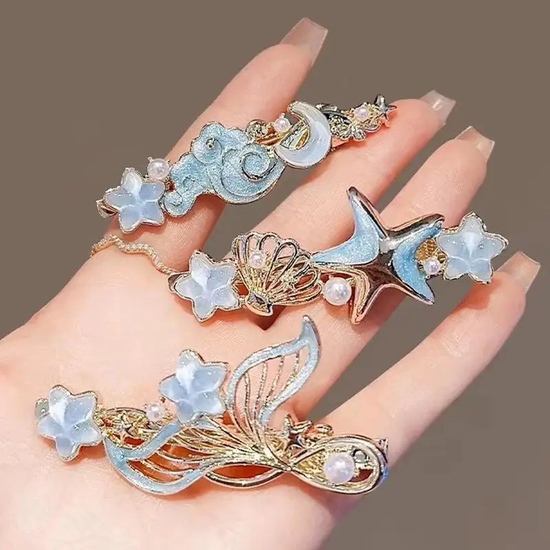 Dreamy Blue Glazed Starfish Hair — Swuffy