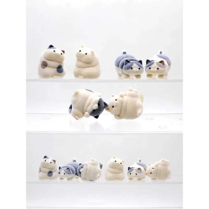 Flocked Cat Figurine — Swuffy