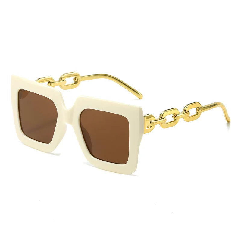 Square Oversized Frame Glasses Twist — Swuffy