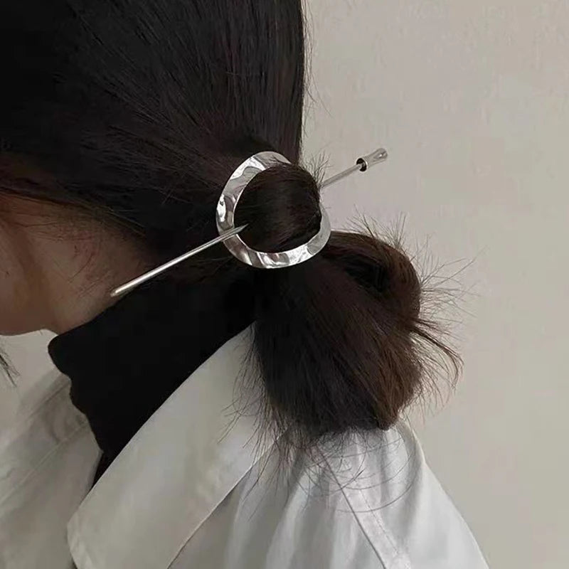 Chinese Geometric Metal Hairpin Delicate — Swuffy