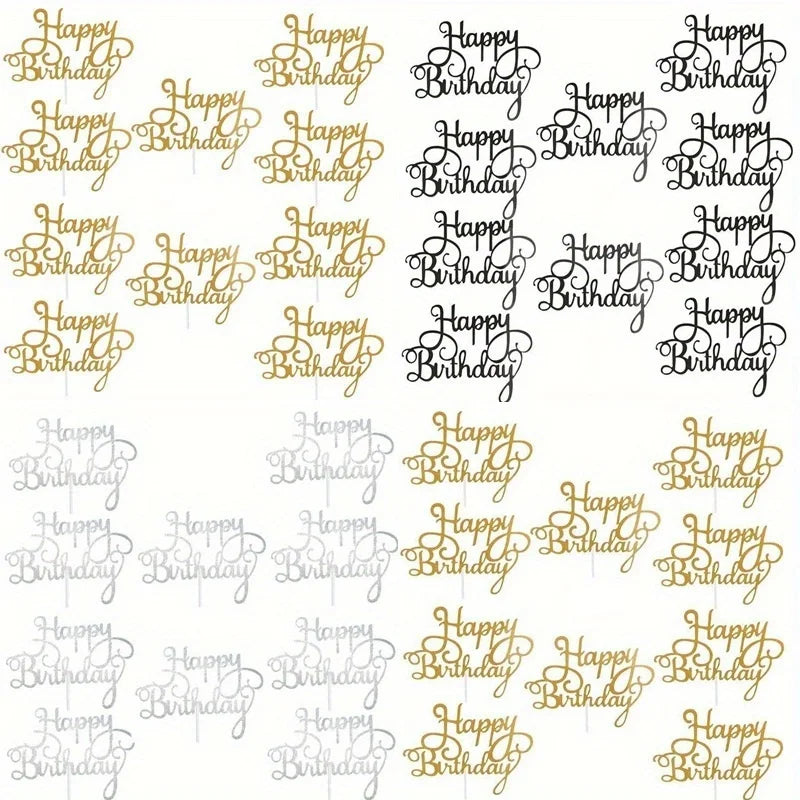 Happy Birthday Cake Topper Bling — Swuffy