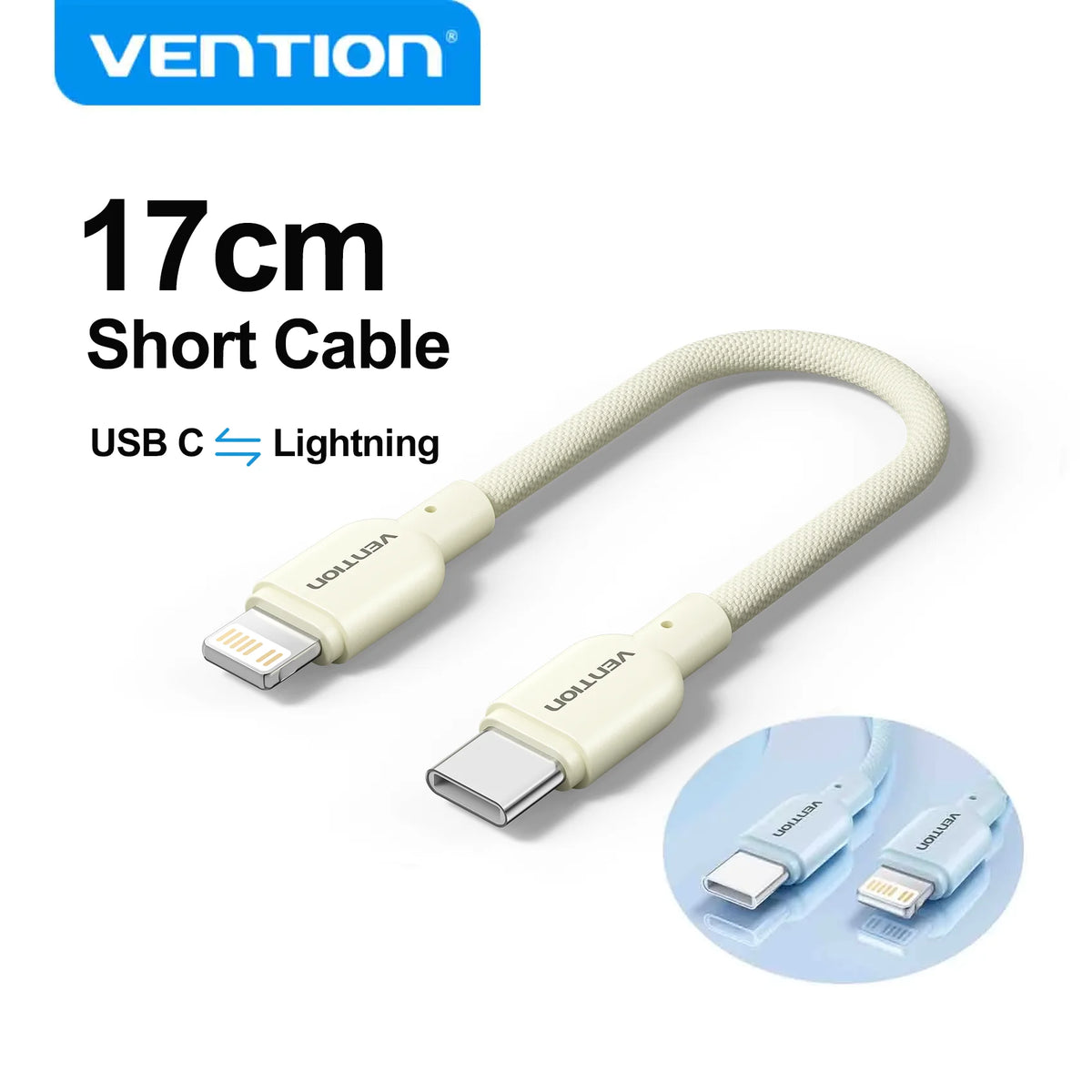 Vention Lightning Cable Short USB — Swuffy