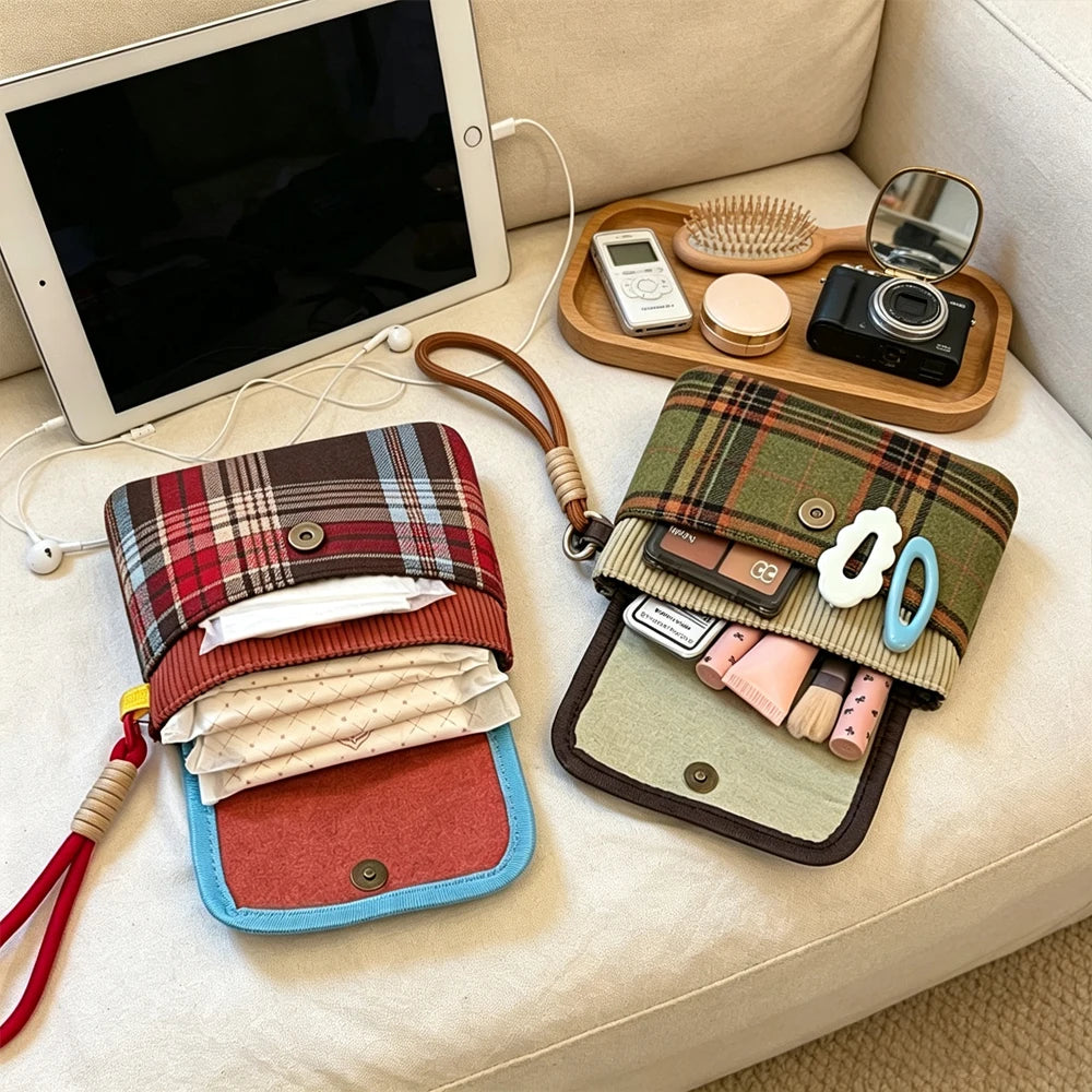Matched Checkered Item Storage Bag — Swuffy