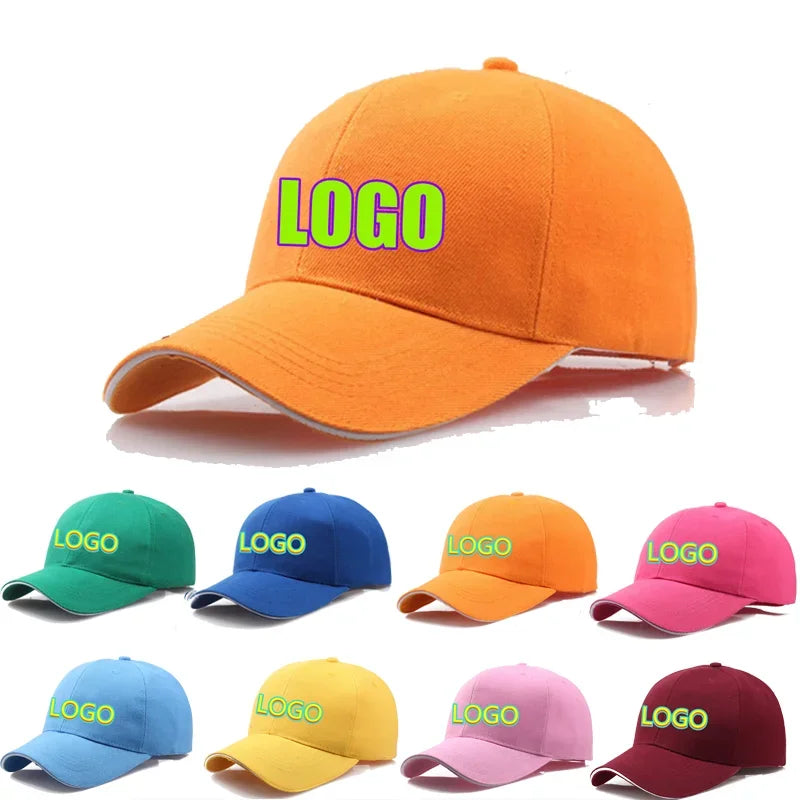 Custom Logo Cotton Baseball Caps — Swuffy