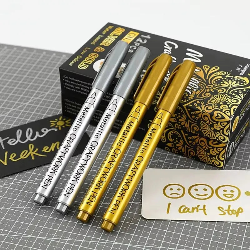 Metallic Waterproof Permanent Marker Pens — Swuffy