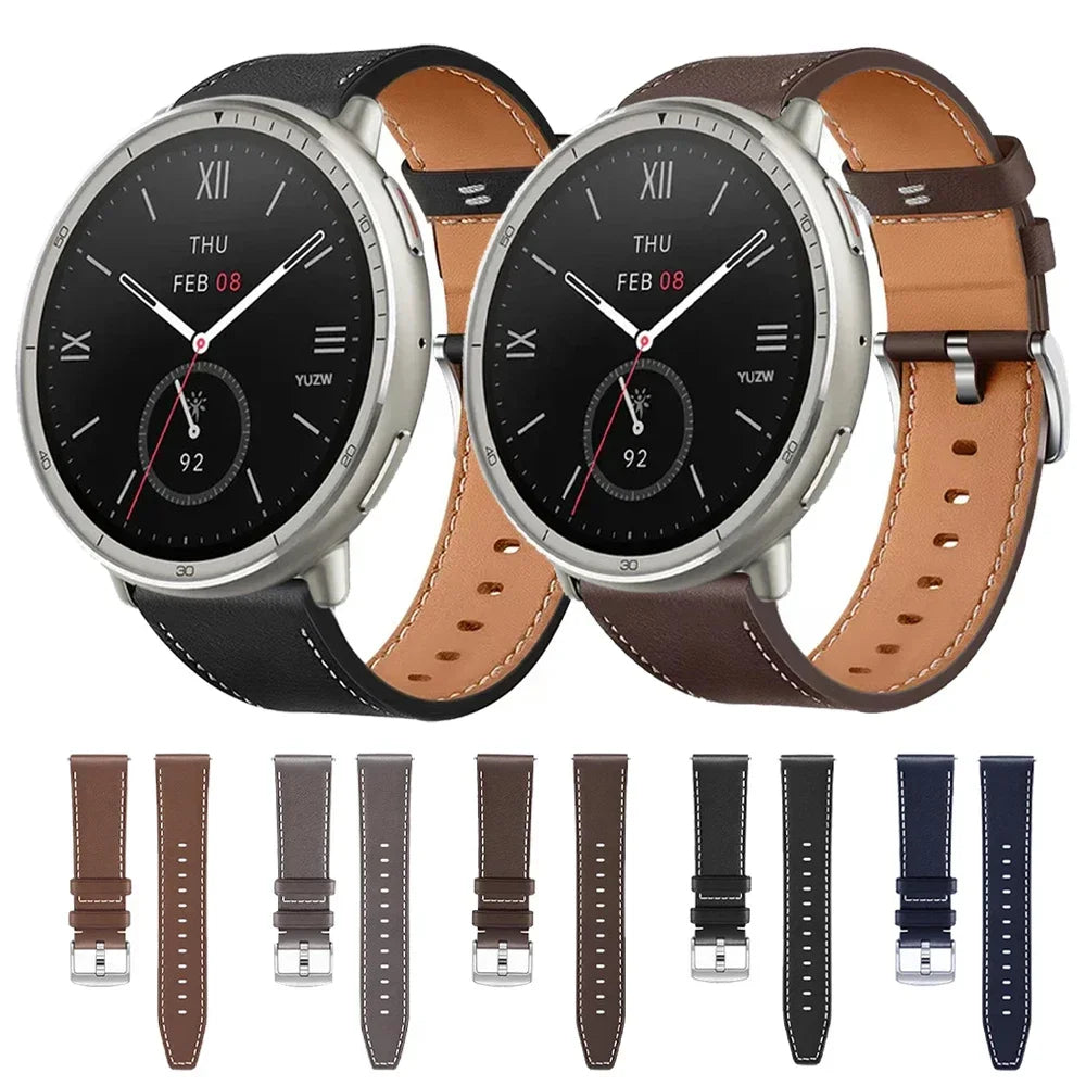Leather Watch Strap Huami Amazfit — Swuffy