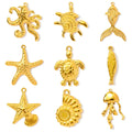 Stainless Steel Jellyfish Starfish Pendants — Swuffy
