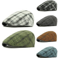 Berets Plaid Cotton Newsboy Hats — Swuffy