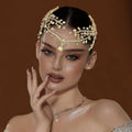 Rhinestones Hair Chain Crystal Forehead — Swuffy