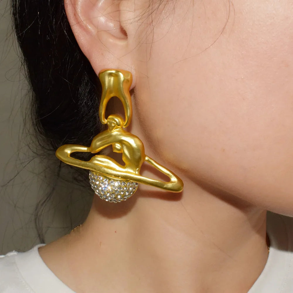 Sparkling Alloy Plated Saturn Planet — Swuffy