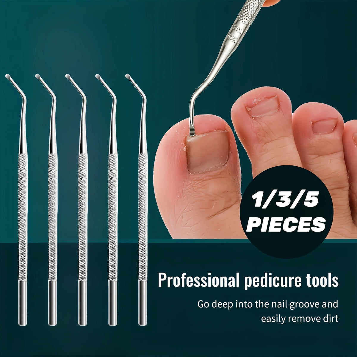 Stainless Steel Pedicure Tools Curved — Swuffy