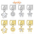 Nuvora Hapiship 2025 Women Sweet Flower Shiny Cz — Nuvora