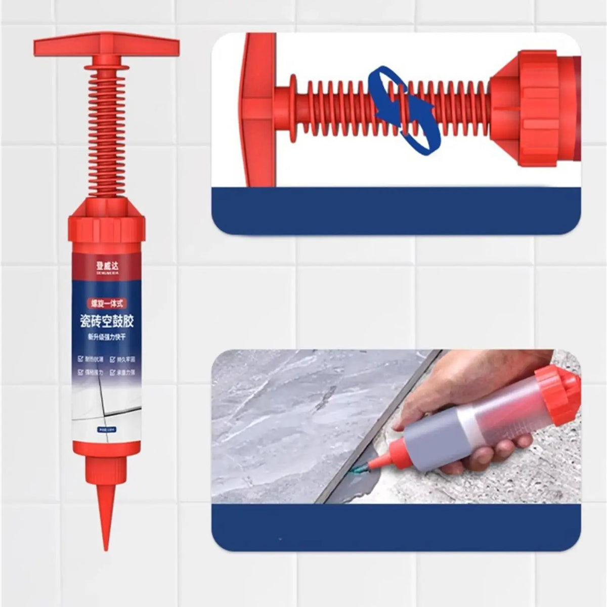 Tile Hollow Repair Adhesive Flooring — Swuffy