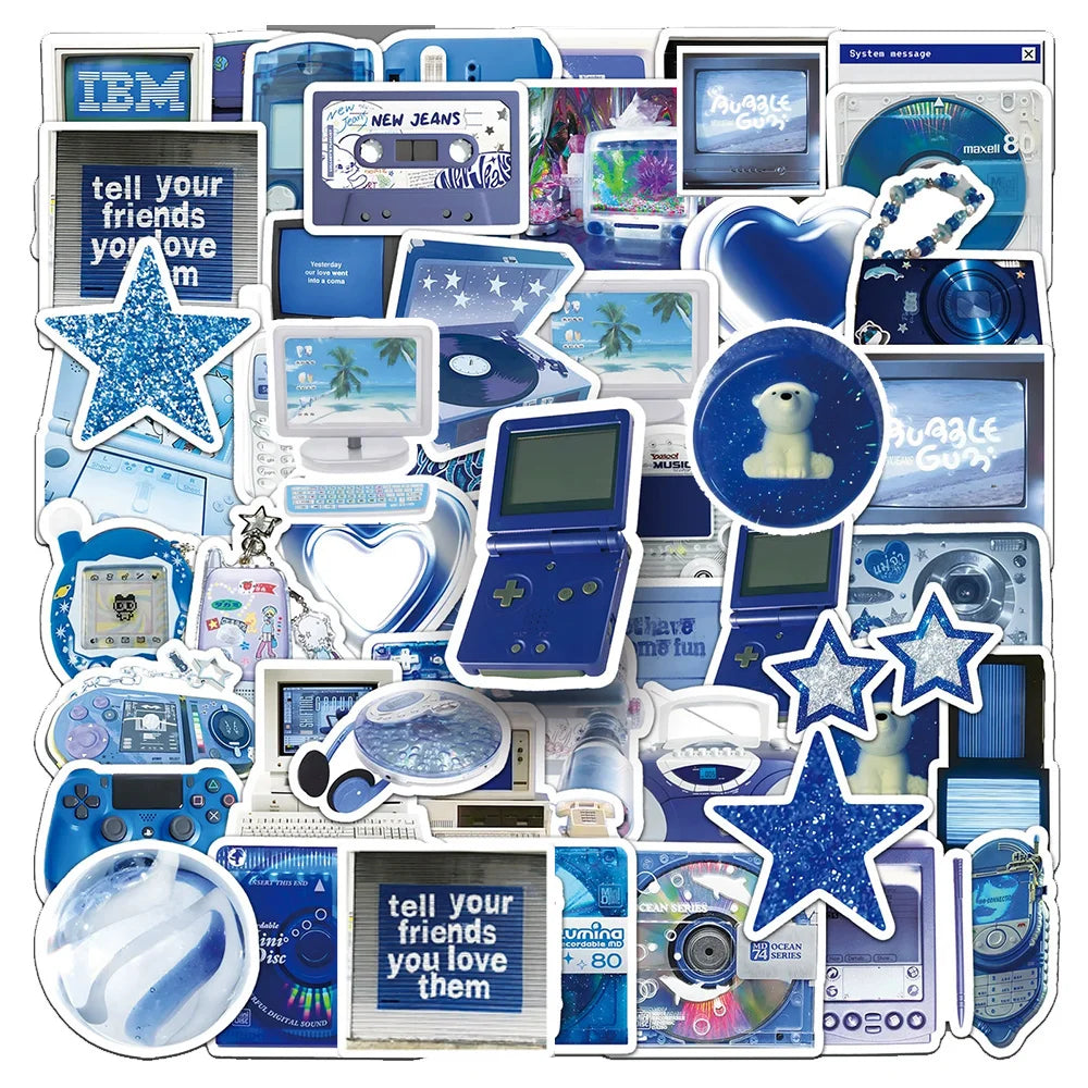 Ins Retro Blue Digital Product — Swuffy