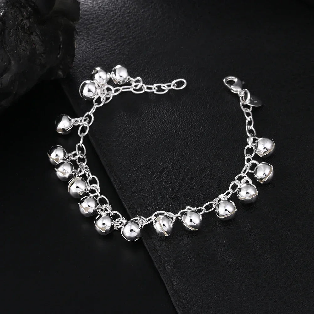 Charm Lovely Bells Chain Sterling — Swuffy