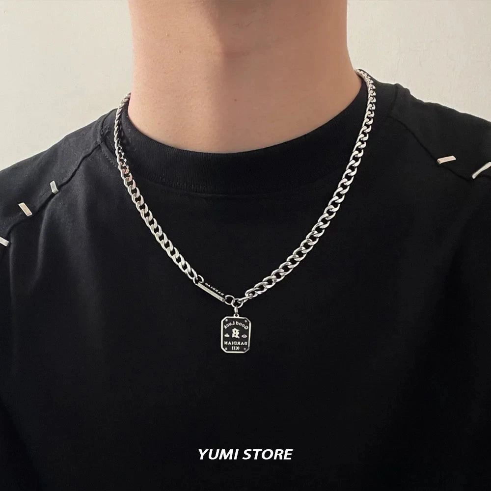 Titanium Steel Lucky Pendant Necklace — Swuffy