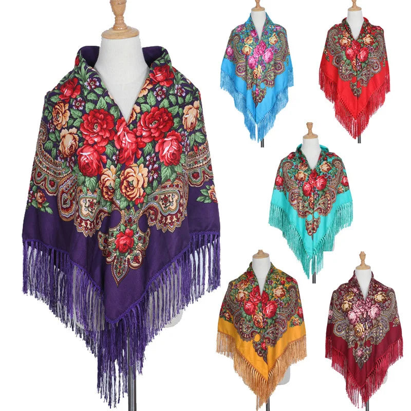 Brand Ukrainian Flower Scarf Shawl — Swuffy