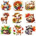 Kids Autumn Animal Tiger Raccoon — Swuffy