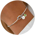 Initial Birthstone Stainless Steel Bracelets — Swuffy