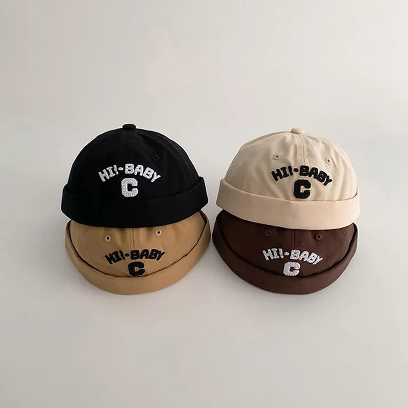 Letter Embroidered Baby Docker Caps — Swuffy