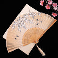 Folding Hand Fan Tassel Chinese — Swuffy