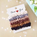 Nuvora Set Satin Silk Hair Scrunchies Women Girls — Nuvora