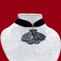Subculture Black Moth Pendant Velvet — Swuffy