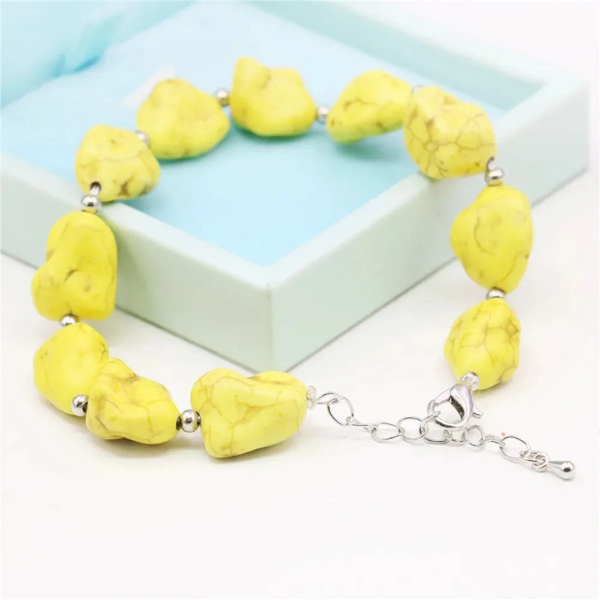 Yellow Irregular Turkey Turquoise Stone — Swuffy