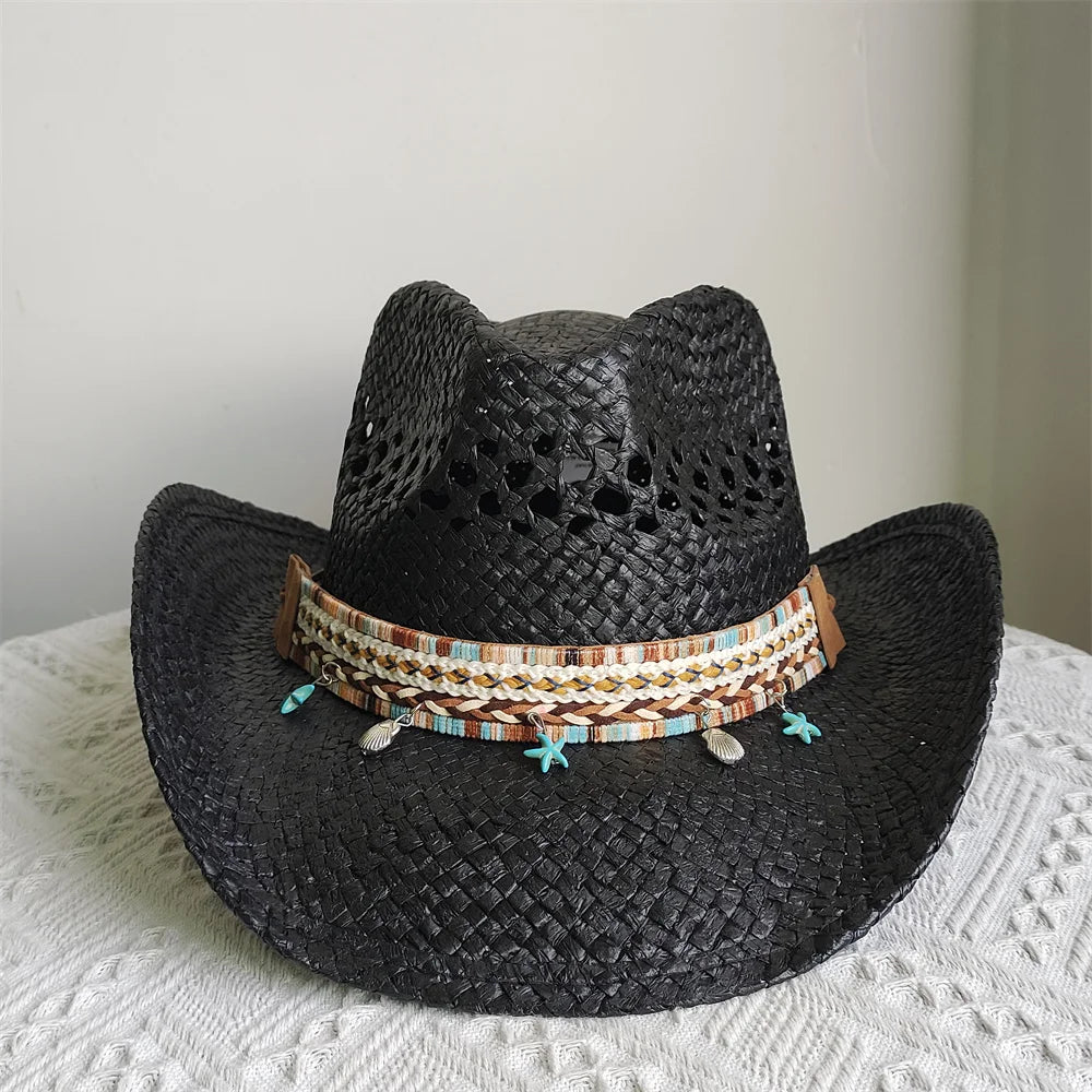 Hollow Cowboy Hat Vintage Handmade — Swuffy