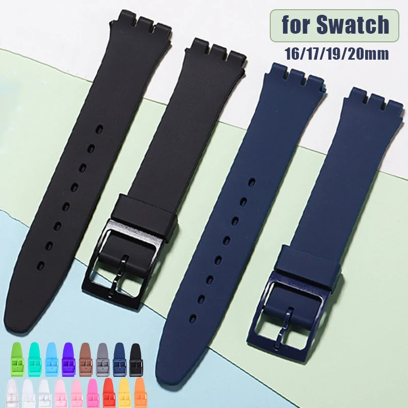 Silicone Watchband Swatch Watch Rubber — Swuffy