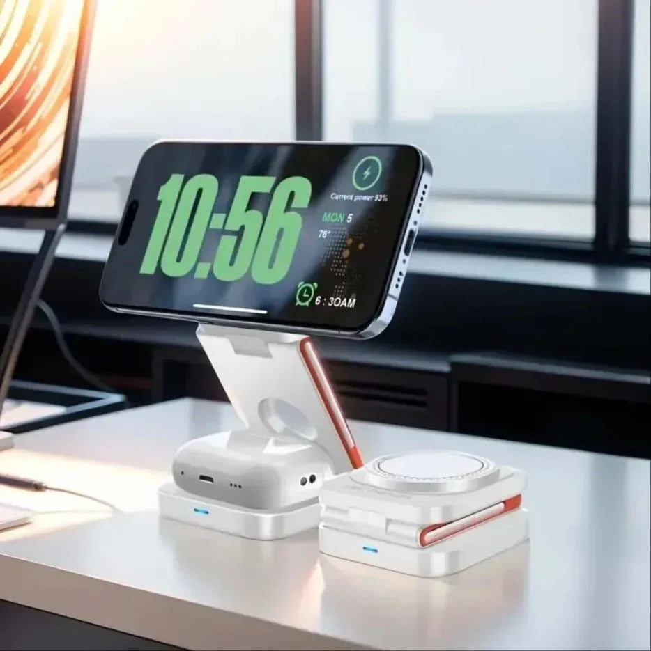 Foldable Magnetic Wireless Charger Stand — Swuffy