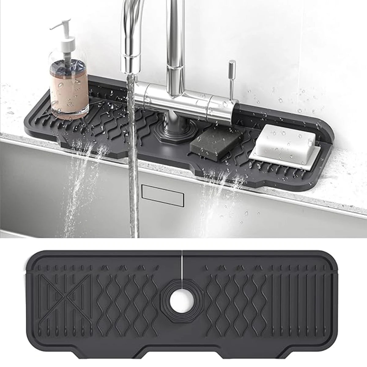 Silicone Faucet Splash Guard Kitchen — Swuffy