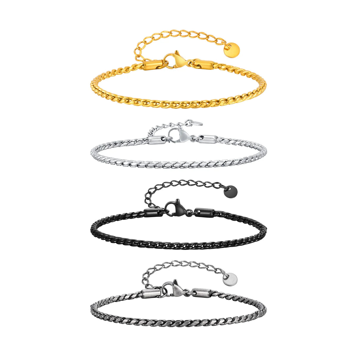 Vnox Slim Snake Links Bracelets — Swuffy