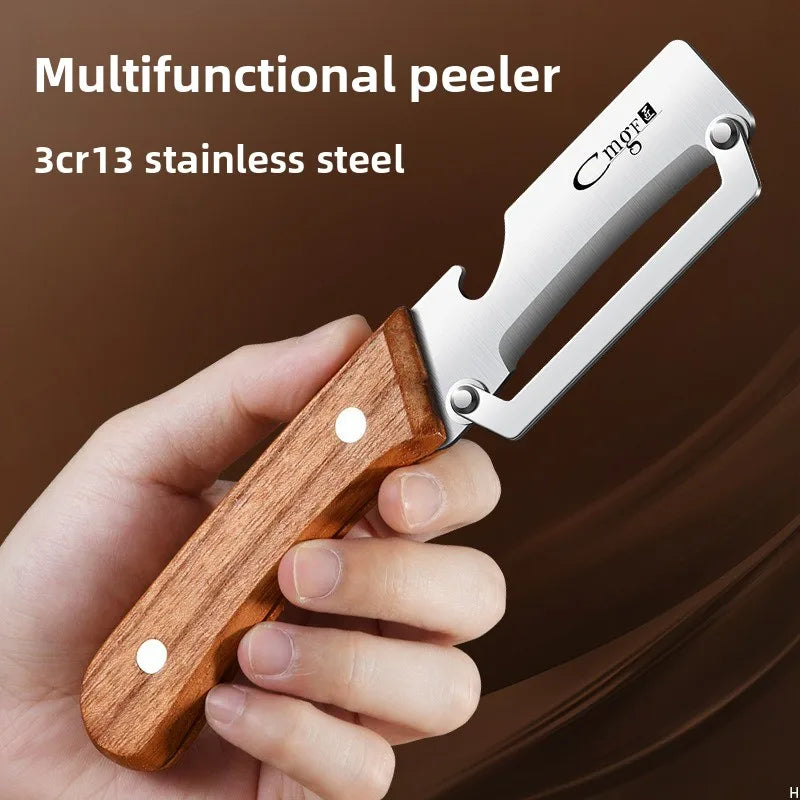 Classic Wooden-Handle Vegetable Peeler — Swuffy