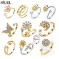 Anxiety Relaxing Rings Crystal Butterfly — Swuffy
