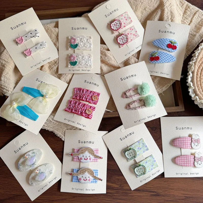 Korean Floral Hair Clips — Swuffy