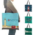 Linen Shoulder Bag London Big — Swuffy