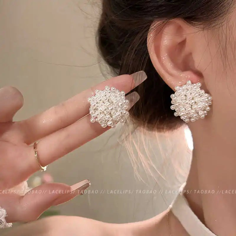 French Elegant Baroque Pearl Earrings — Swuffy