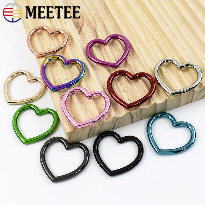 Metal Ring Buckles Heart Shape — Swuffy