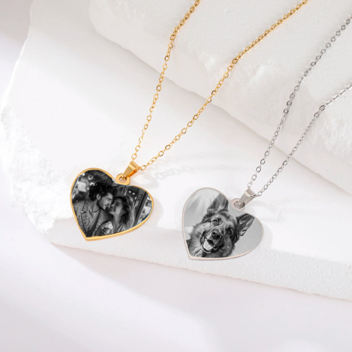Jeshayuan Engraved Photo Necklace Custom — Swuffy
