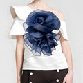Layered Chiffon Rose Flower Brooch — Swuffy