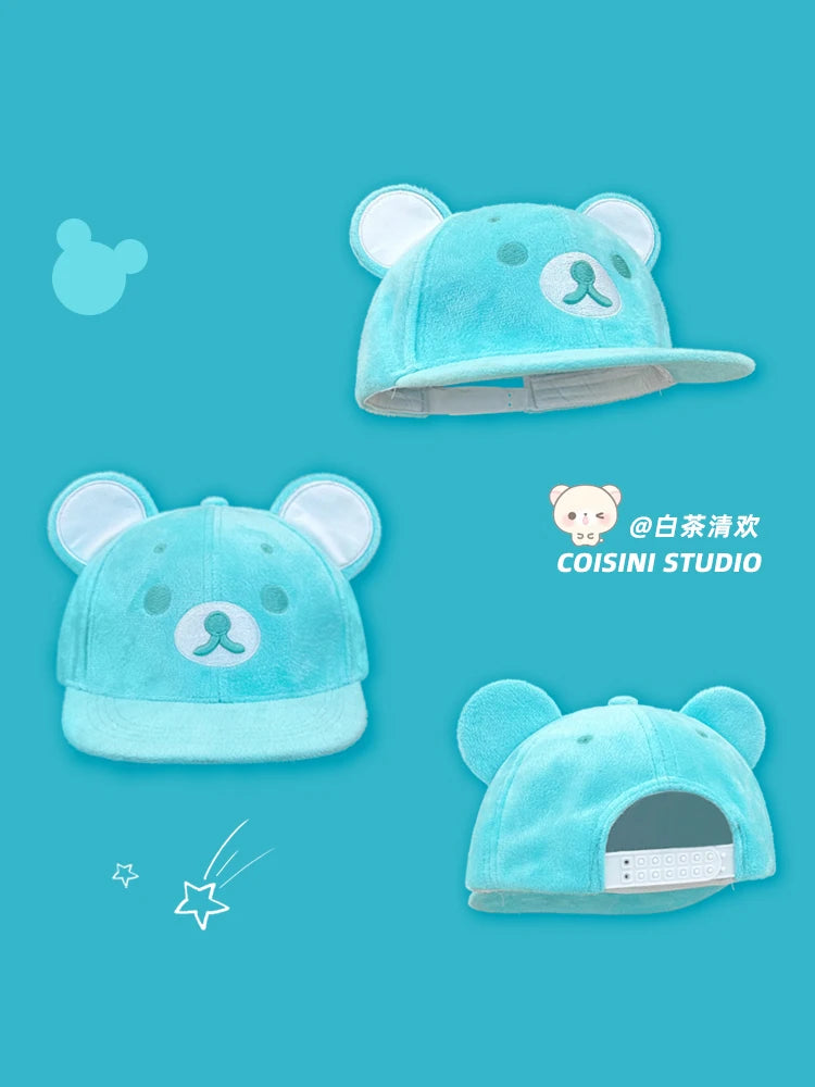 Rilakkuma Bear Ear Embroidery Cap — Swuffy
